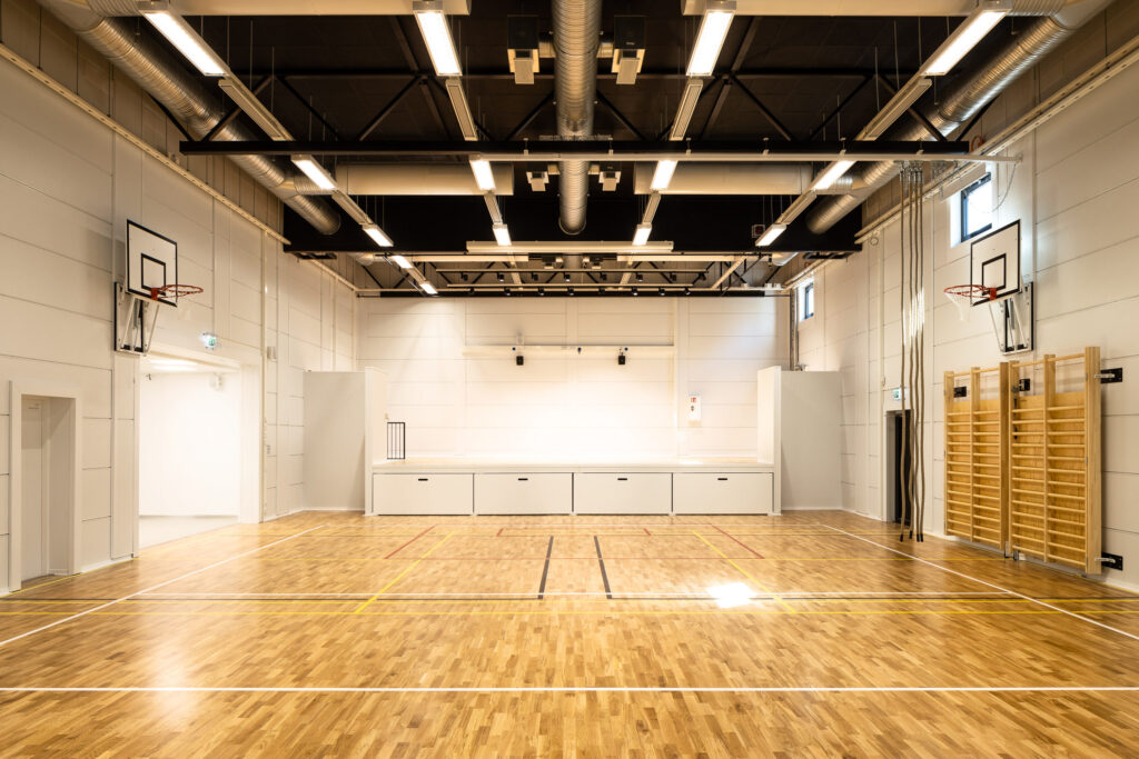 Gympasal i Sophie Mannerheim skola i Helsingfors
