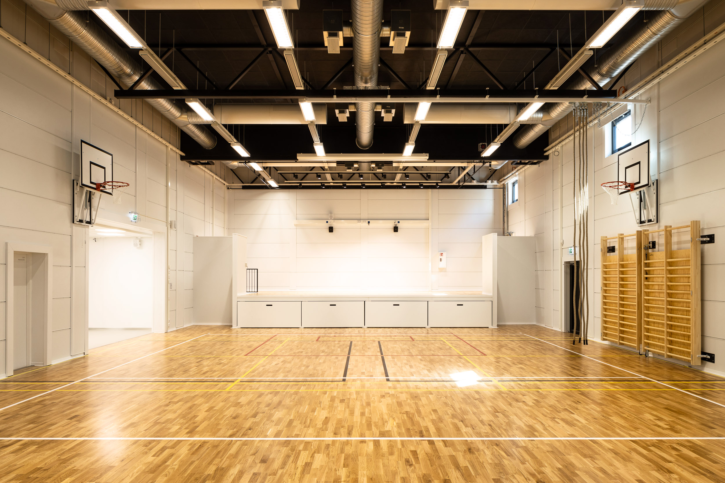 Gympasal i Sophie Mannerheim skola i Helsingfors